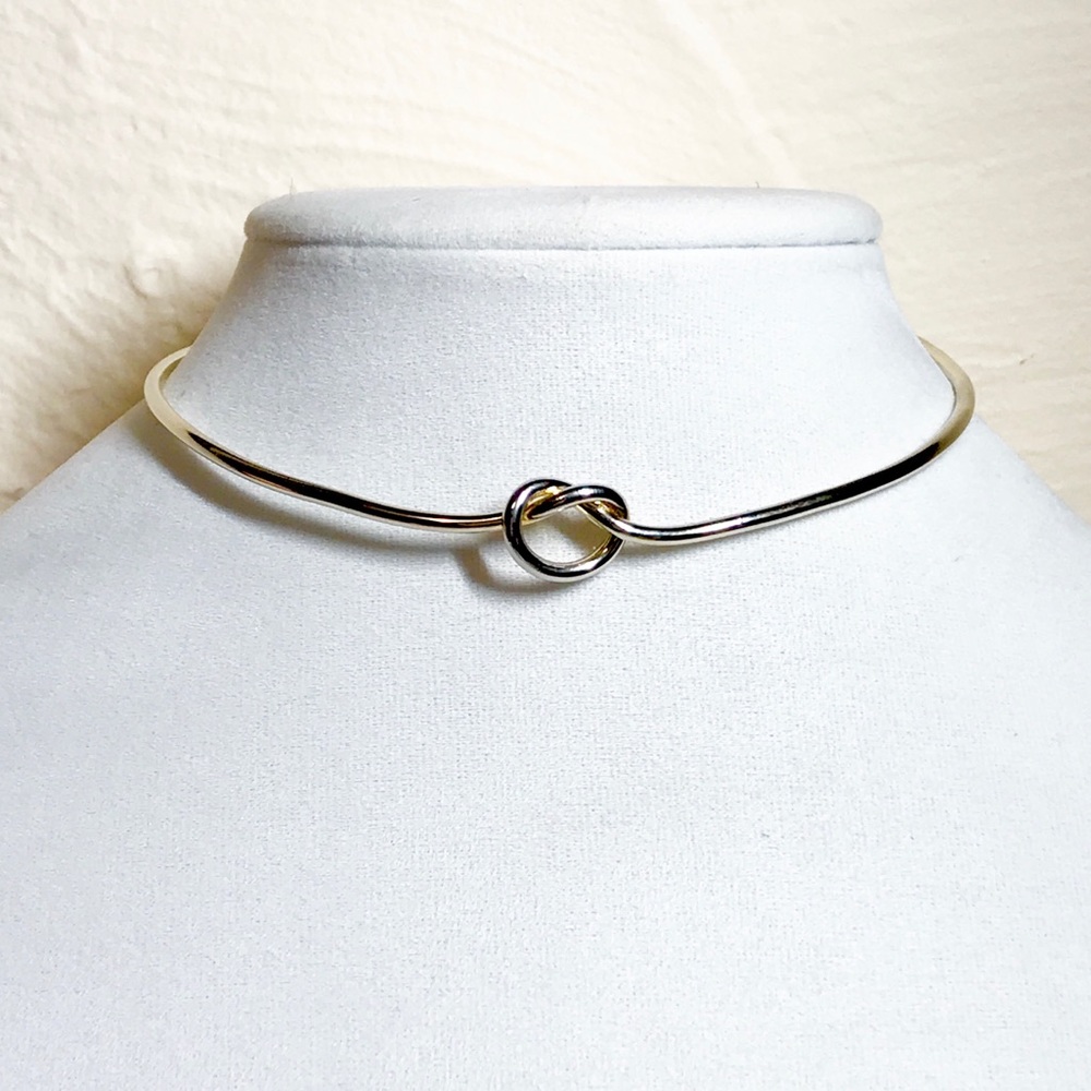 Gold Plated Love Knot Choker